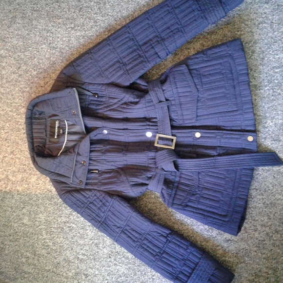 Quilted navy blue jacket - Picture 1 of 3